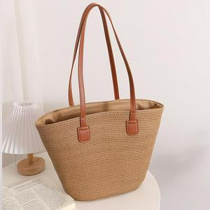 Trendy Woven Beach Bag Bowlift