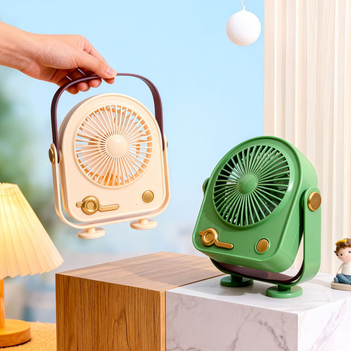Ladies portable desk fan with ergonomic design and USB connection Bowlift