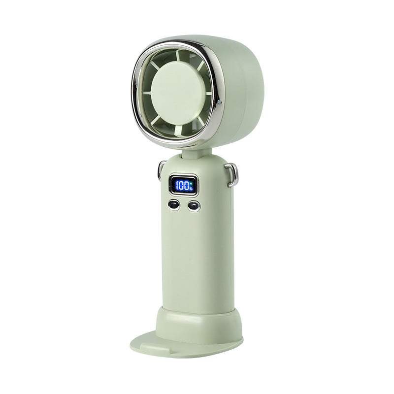 Women portable handheld fan with LCD display and powerful battery Bowlift