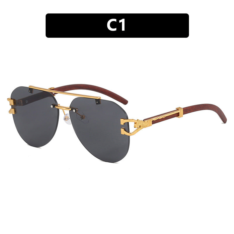 Women's sunglasses with elegant design and wooden accents Bowlift