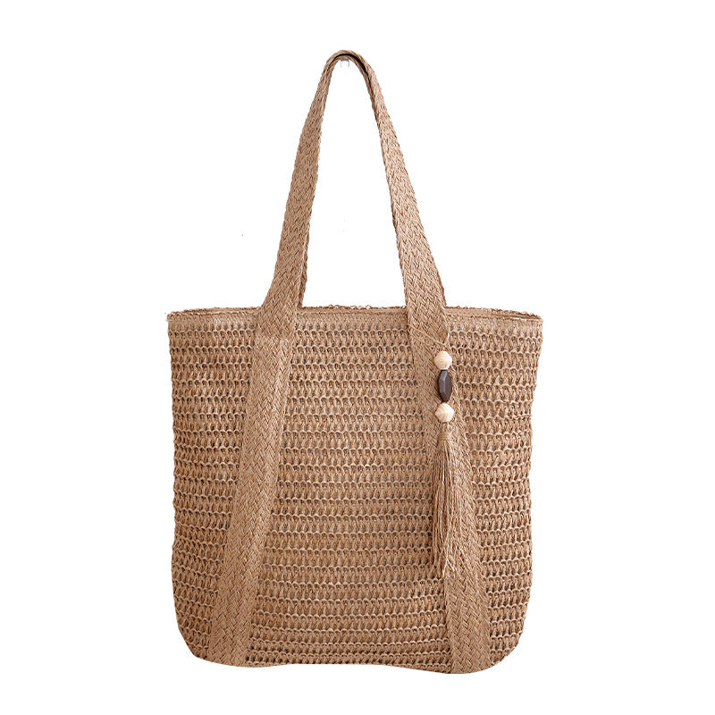 Spacious Braided Tote Bag Bowlift