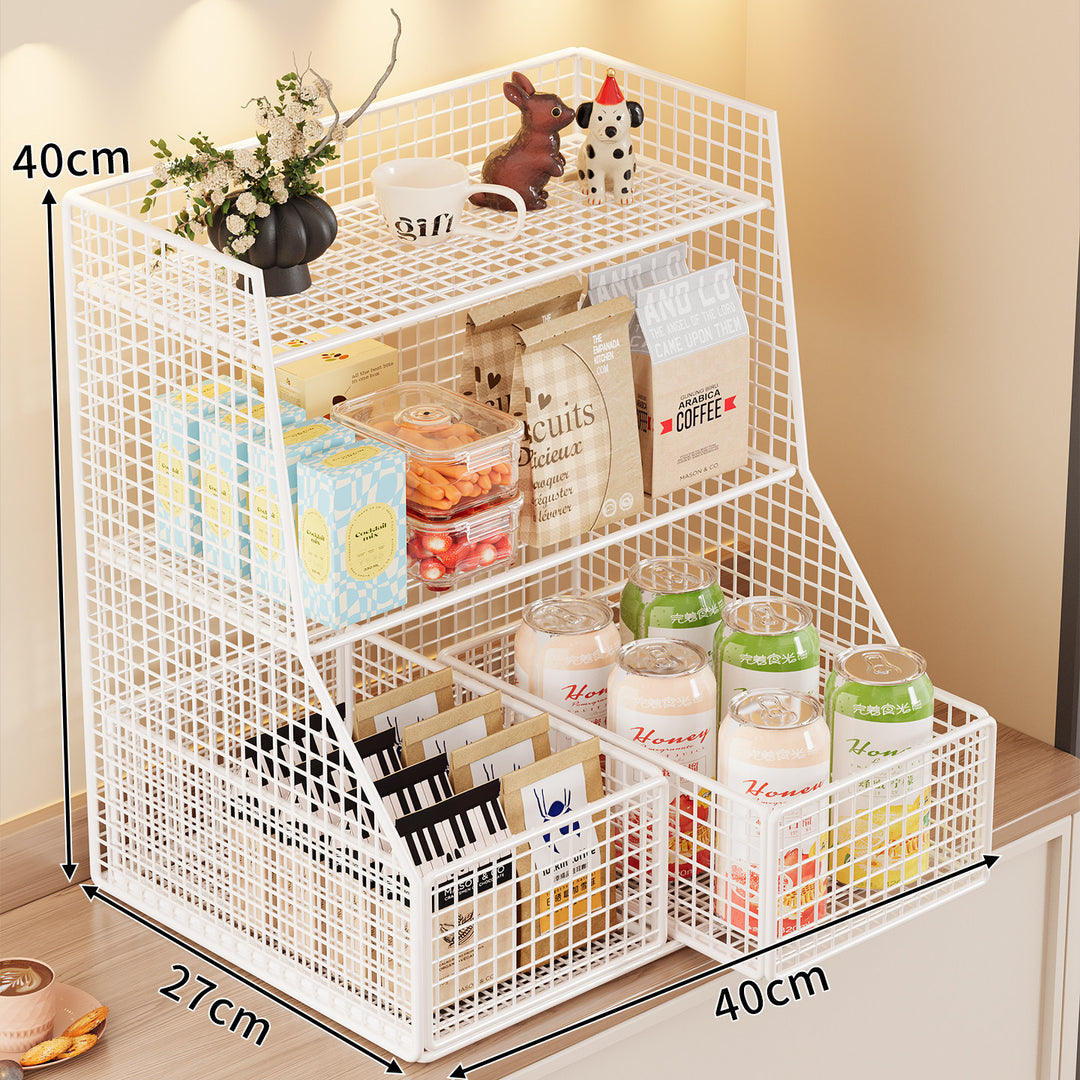Rustic Two-Tier Storage Shelf Bowlift