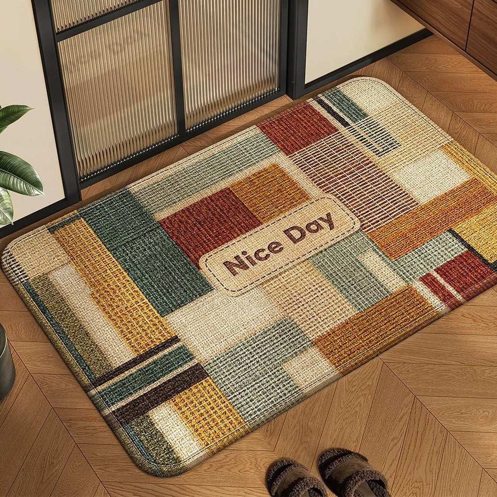 Cozy Patchwork Bath Mat Bowlift