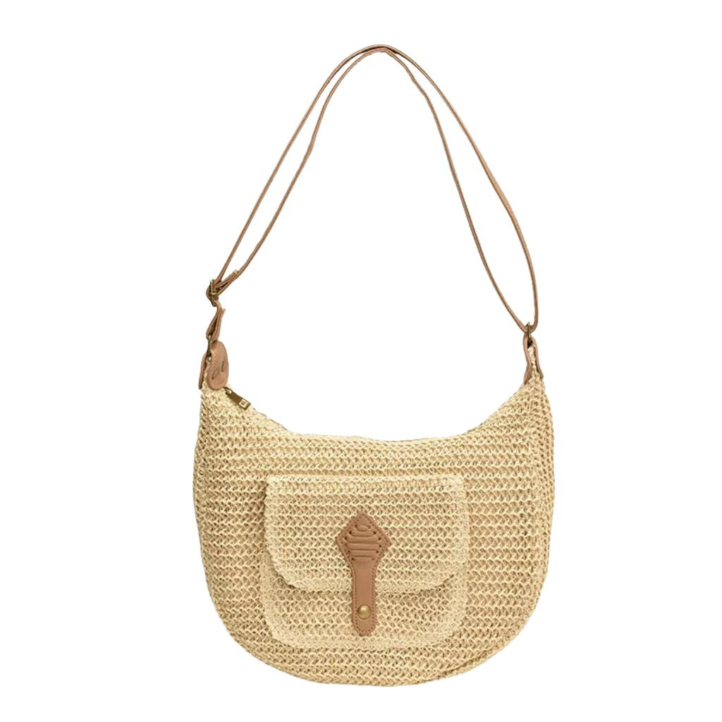Shoulder bag with leather accents Bowlift