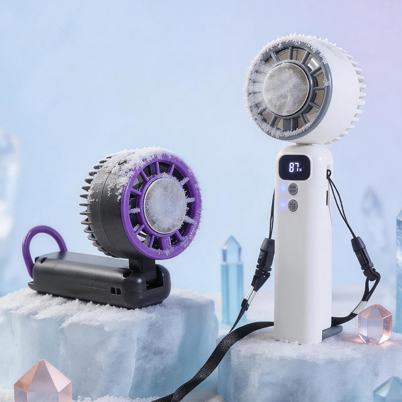 Unisex portable USB hand fan with battery and mist function Bowlift