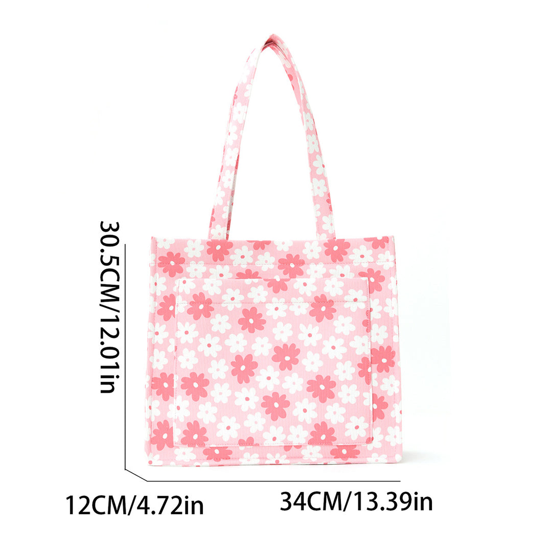 Trendy shopping bag with floral design Bowlift