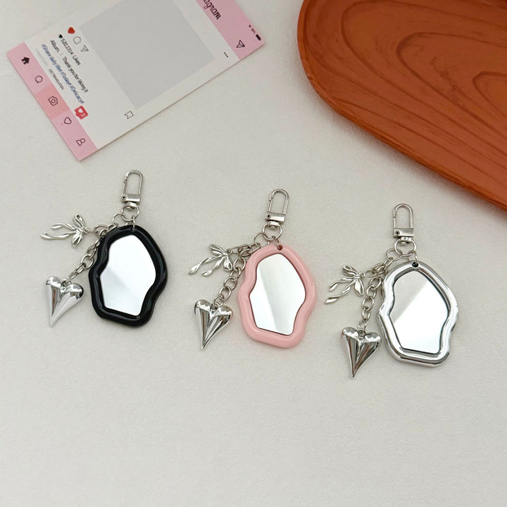 Creative Mirror Keychain Bowlift