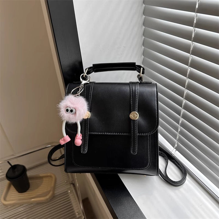 Textured Vegan Leather Satchel Bowlift