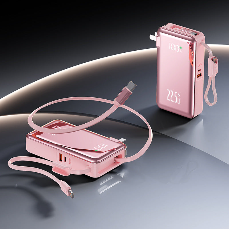 Portable power bank with intelligent charging display and fast high-performance function Bowlift