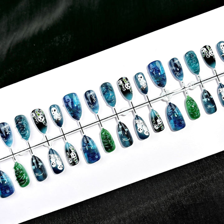 Creative Halloween-Themed Press-On Nail Set