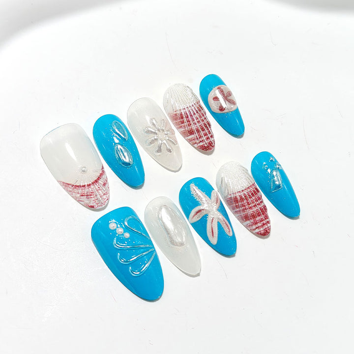 Maritime-style artificial nails Bowlift