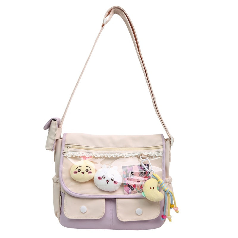 Cute Character-Themed Messenger Bag Bowlift