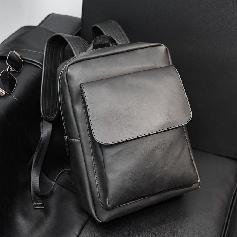 Elegant Backpack Made of High-Quality Faux Leather with Multifunctional Compartments Bowlift