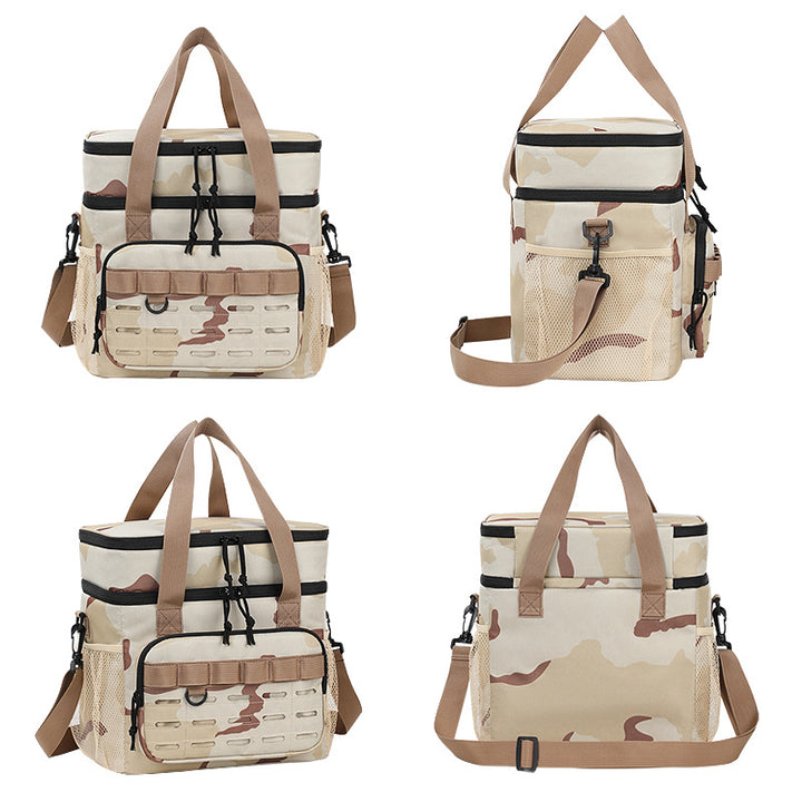 Multifunctional cooler bag with insulated interior Bowlift