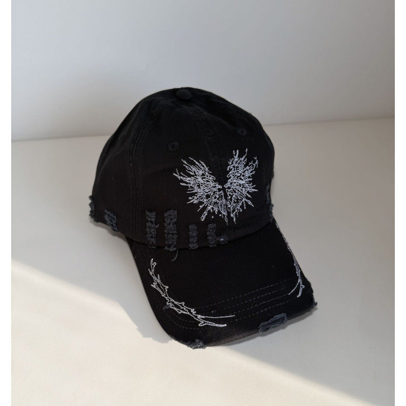 Women's Distressed Graphic Snapback Cap Bowlift