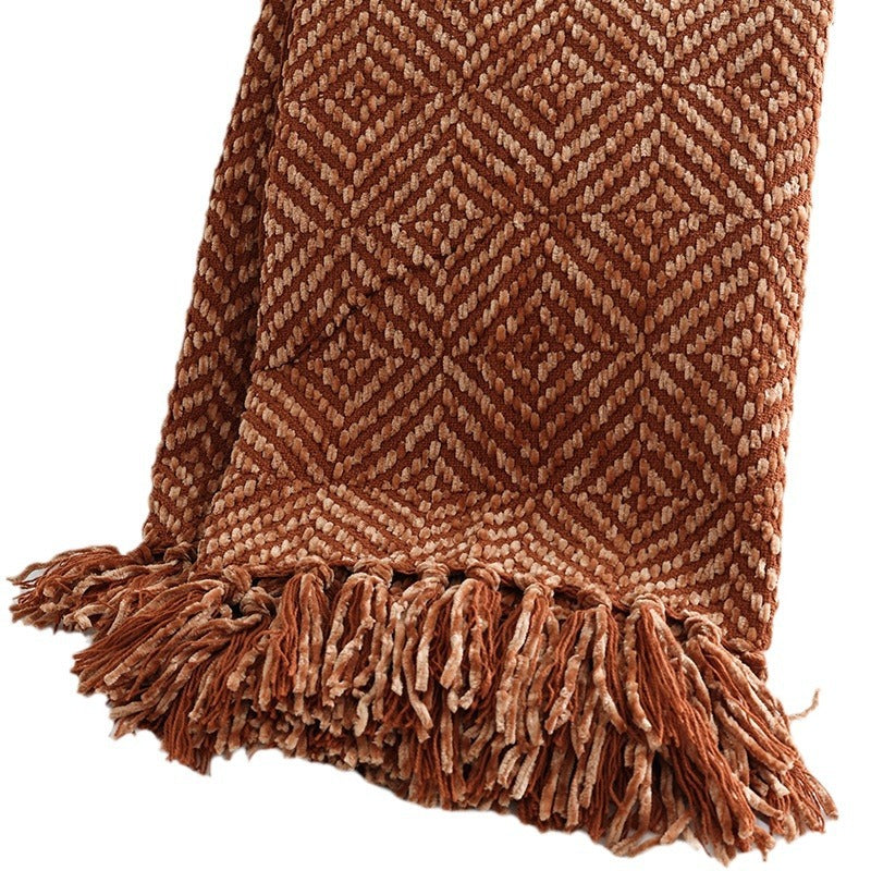 Decorative Woven Throw Blanket