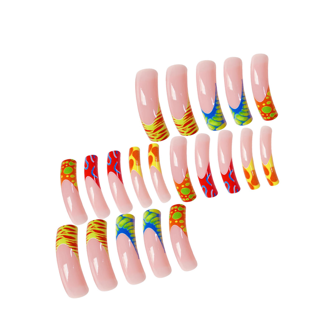 Glamorous 3D Long Stiletto Press-On Nails Bowlift