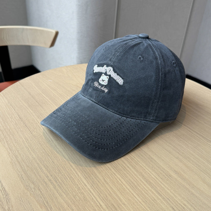 Women's Playful Embroidered Cap Bowlift