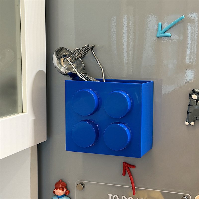 Magnetic Building-Block Style Fridge Storage Caddy Bowlift