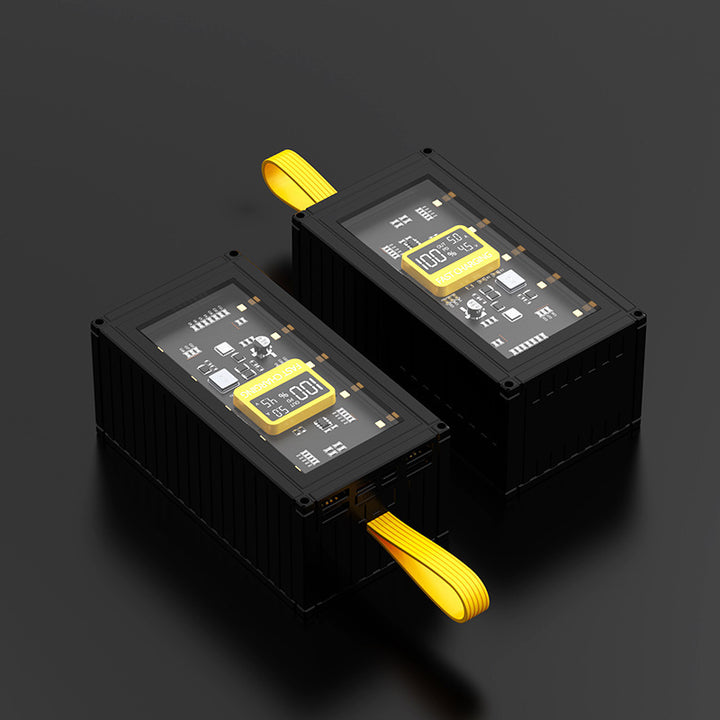 Portable power bank with digital charging display and quick charging function Bowlift