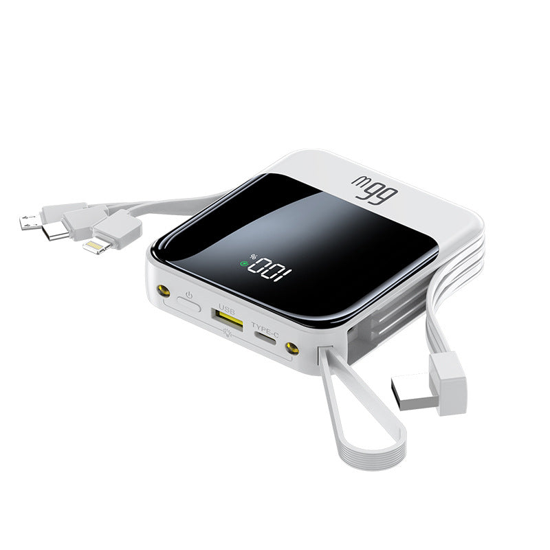 Portable Powerbank with Intelligent Cable Management and Digital Display Bowlift