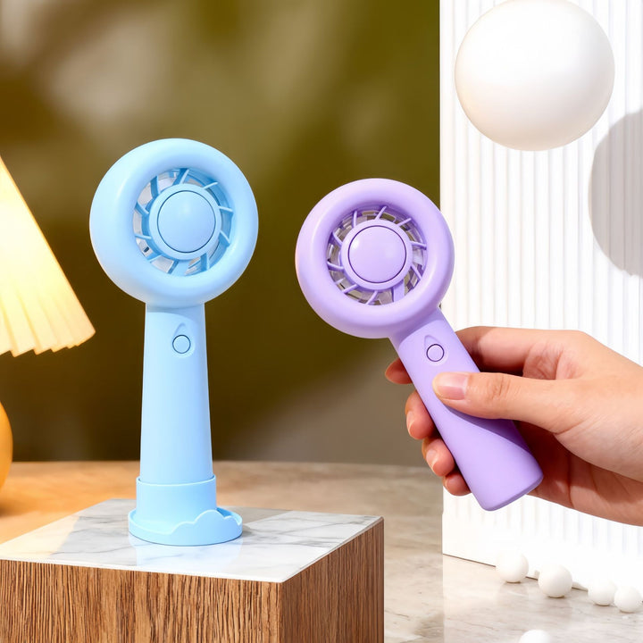 Ladies portable hand fan with gentle airflow and USB charging function Bowlift