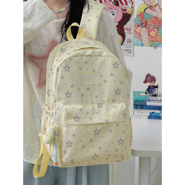 Stylish Star-Pattern Backpack Bowlift