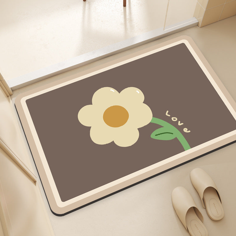 Floral-Designed Comfort Mat Bowlift