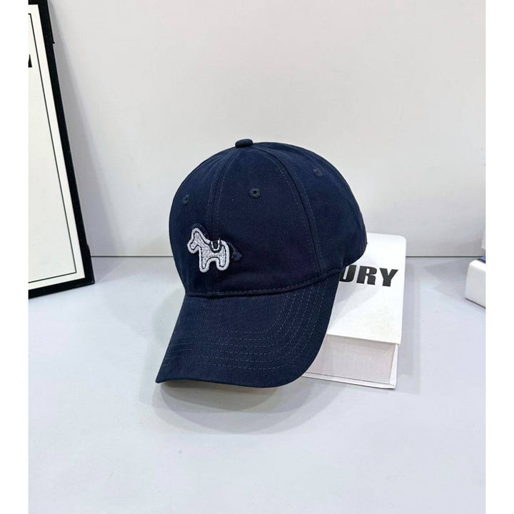 Women's Playful Embroidered Pony Baseball Cap Bowlift
