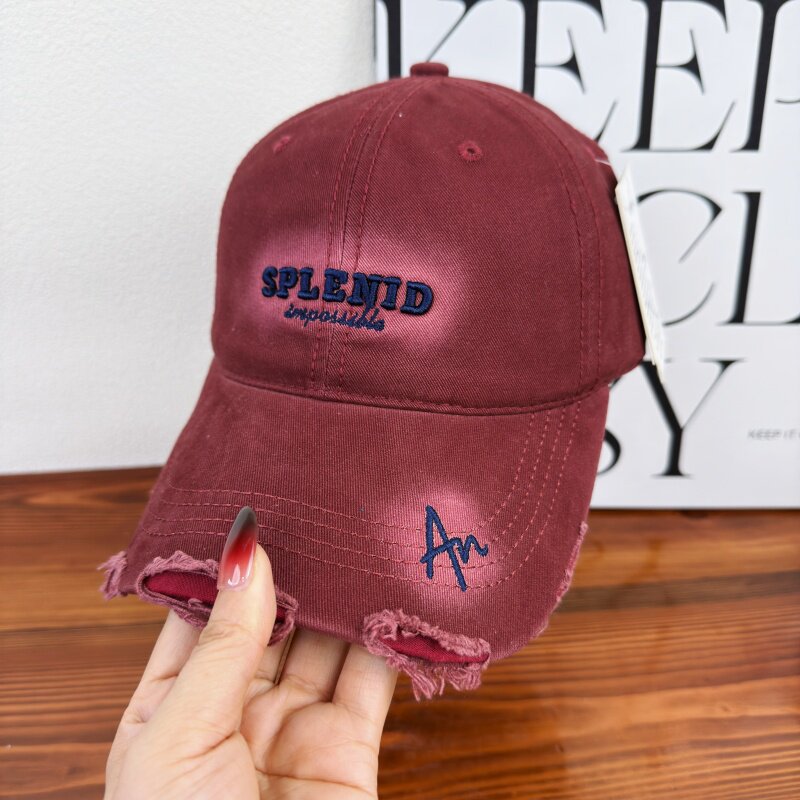 Women's Distressed Graphic Baseball Cap Bowlift