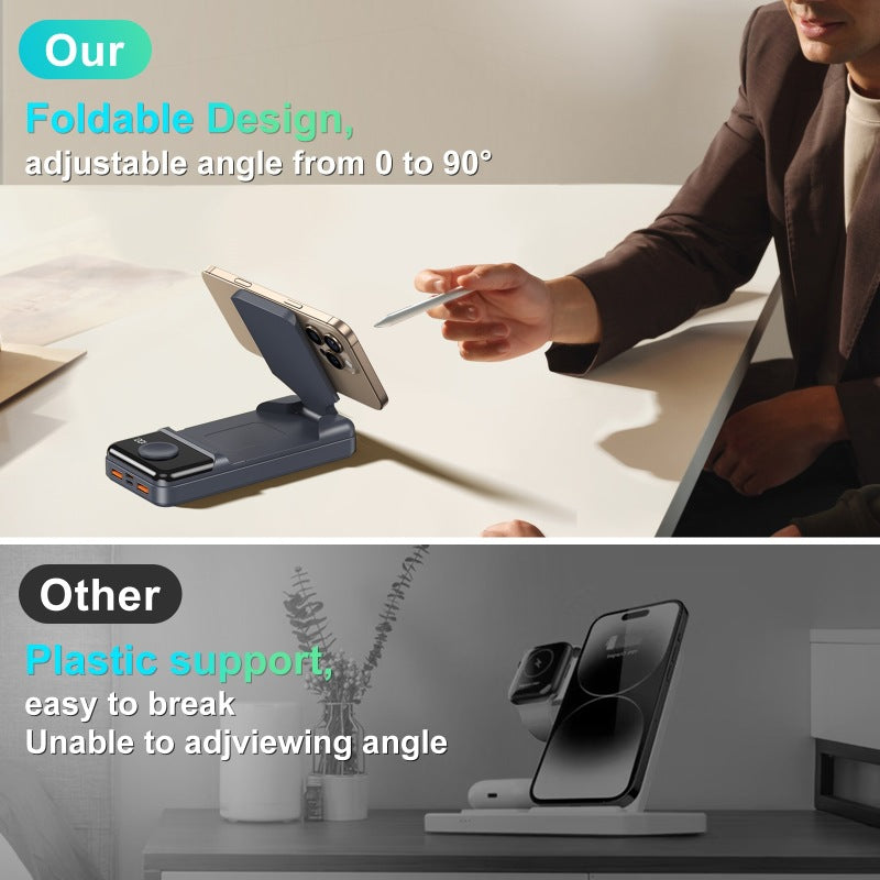 Wireless charger with multifunctional station by Bowlift