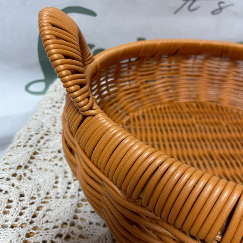 Women Decorative Storage Basket with Comfortable Handles Bowlift