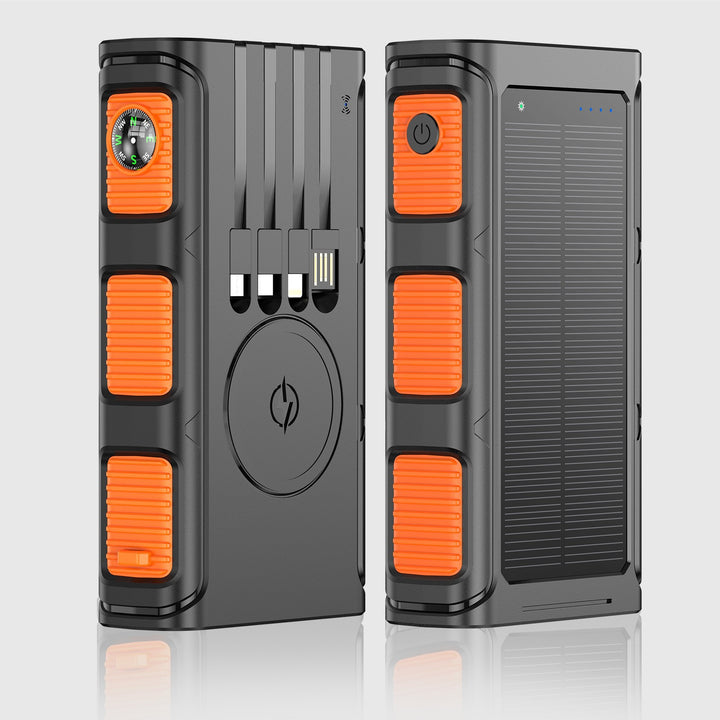 Multifunctional Solar Powerbank with Integrated Compass and Fast Charging Function Bowlift