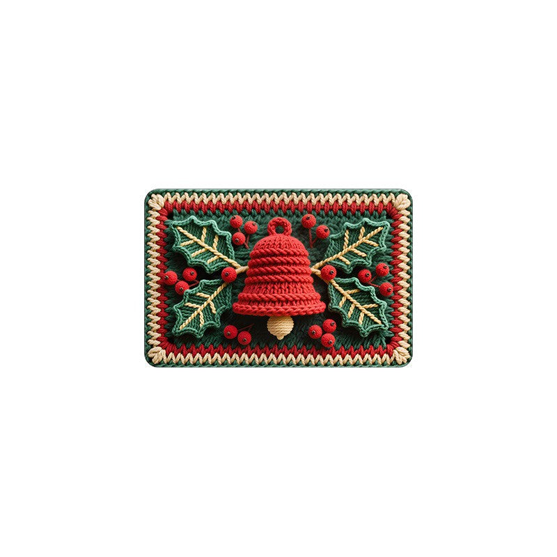 Festive Indoor Outdoor Welcome Mat Bowlift