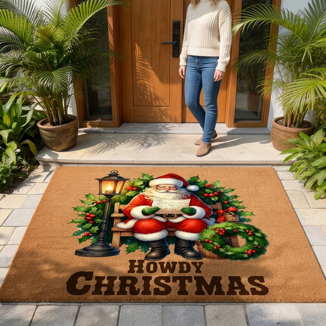 Christmas-Themed Welcome Mat Bowlift