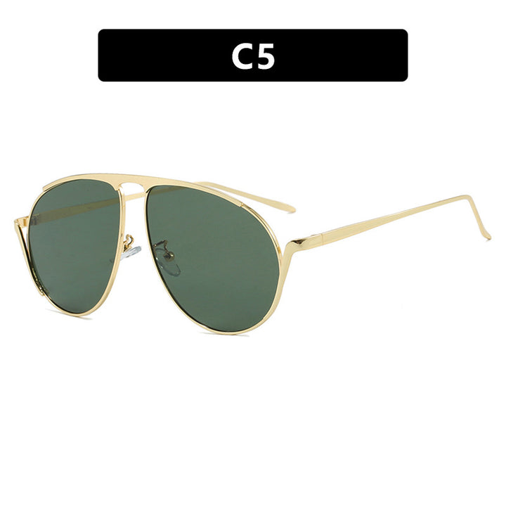 Ladies fashionable pilot sunglasses with polarized lenses and elegant metal frame Bowlift