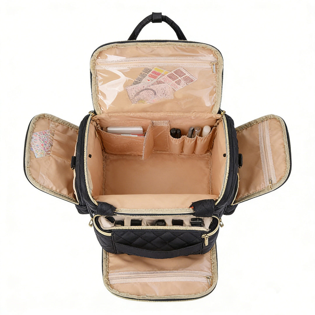 Quilted Multi-Pocket Backpack Bowlift