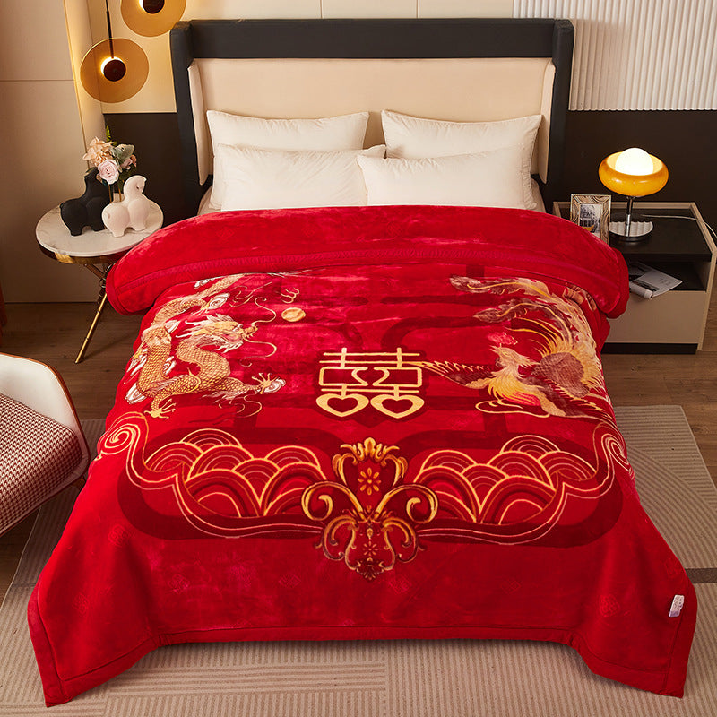 Decorative Fleece Throw Blanket Bowlift