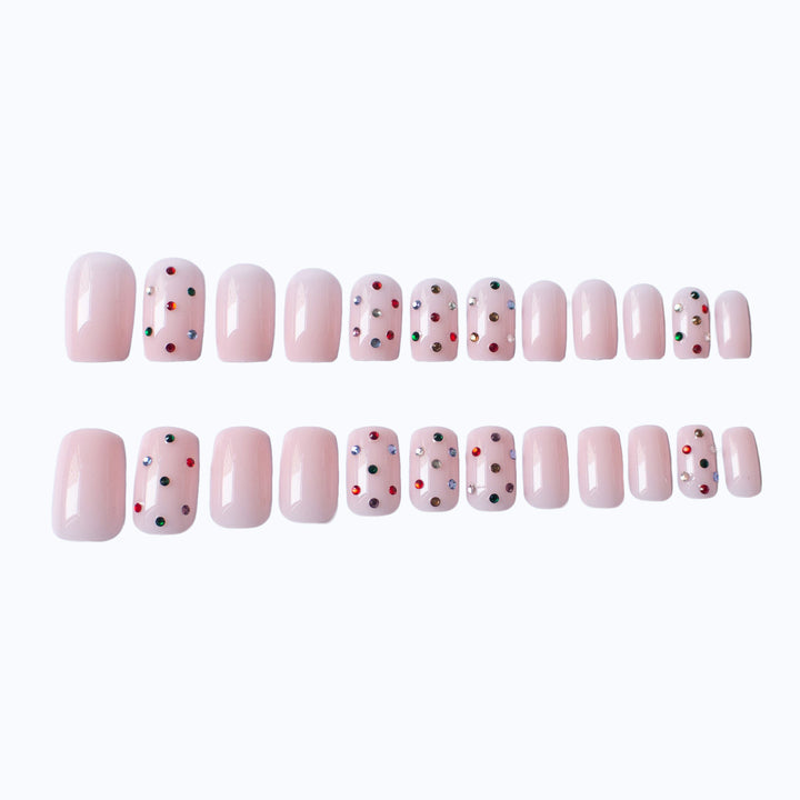 Decorative Gem-Studded Nail Art Set