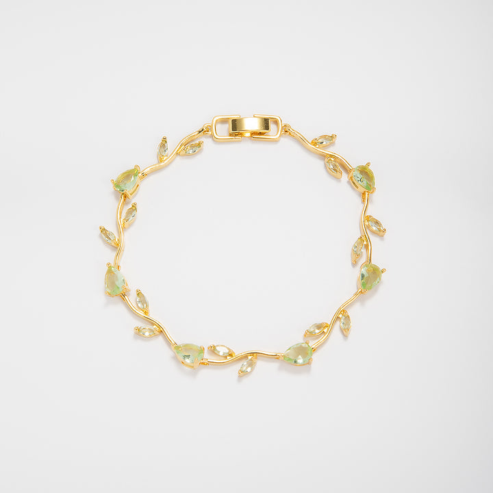 Elegant Floral Design Statement Bracelet Bowlift