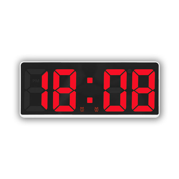 Digital LED alarm clock with large, light blue display and snooze function Bowlift