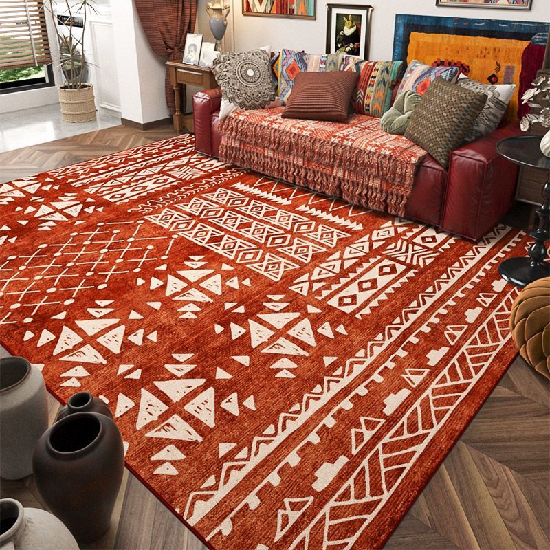 Geometric Pattern Area Rug Bowlift