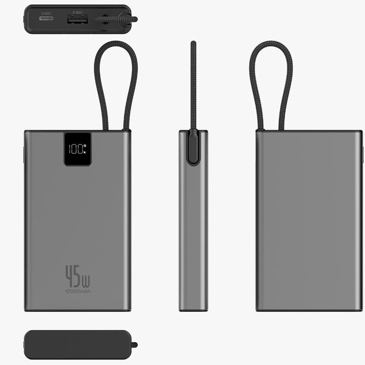 Portable high-performance power bank with smart charging display and USB-C connection Bowlift