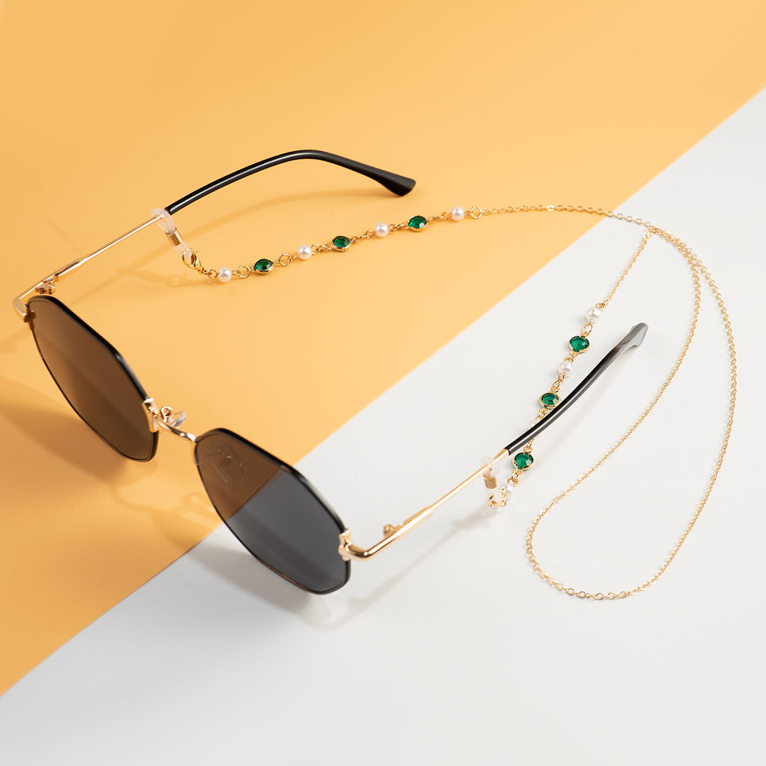 Pearl and Crystal Eyewear Chain Bowlift