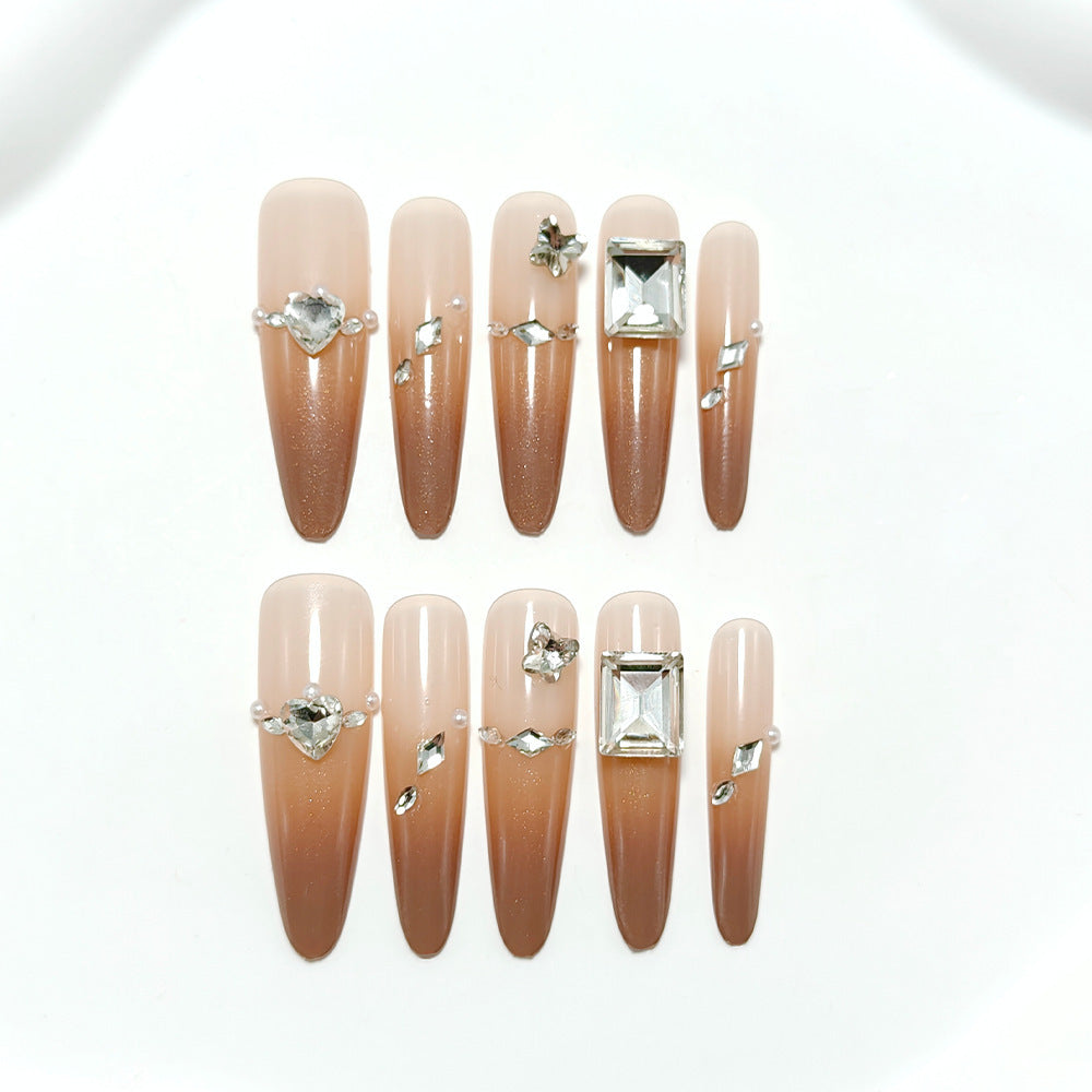 Acrylic nails with glamorous accents Bowlift