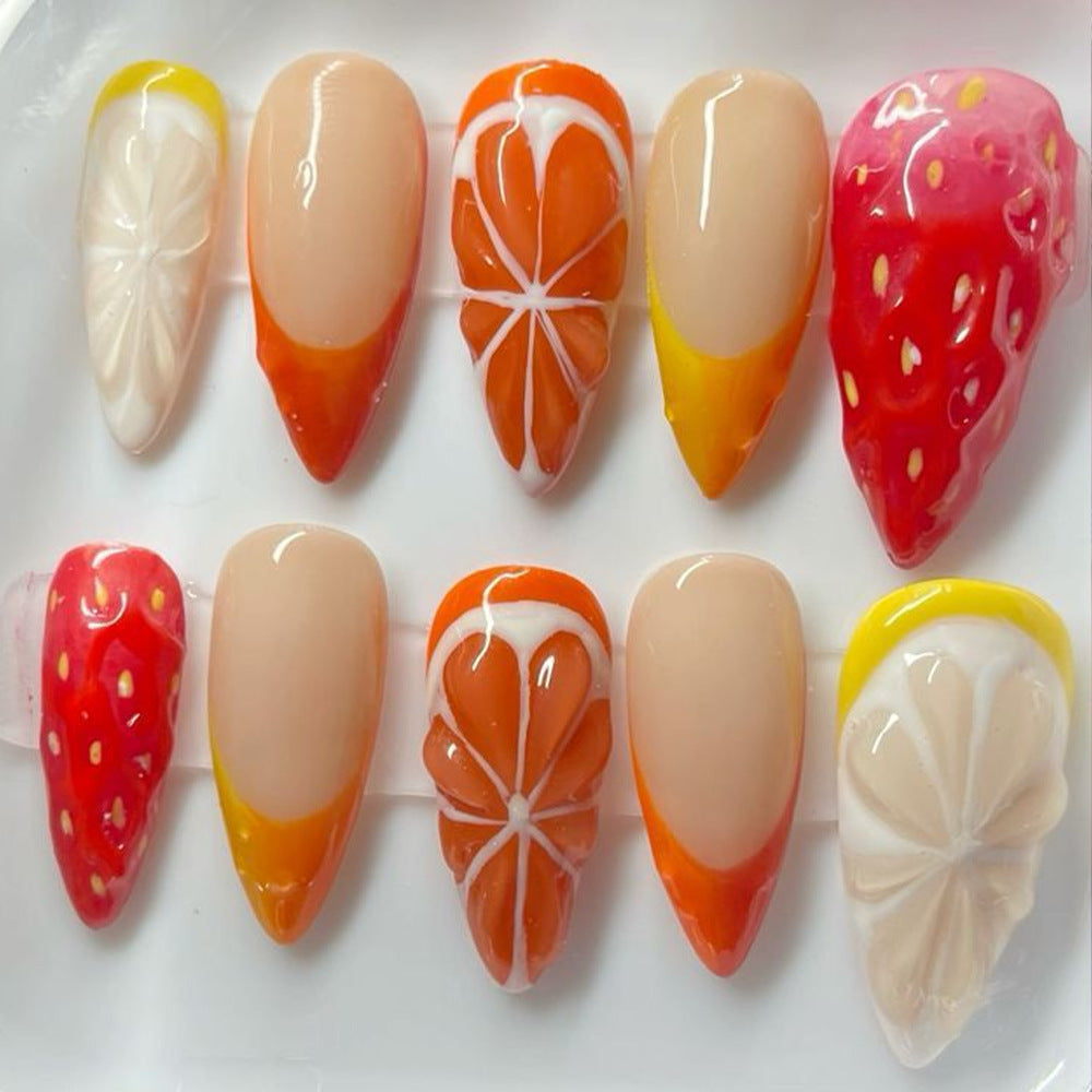 Trendy Art Nails in Fruit Design Bowlift