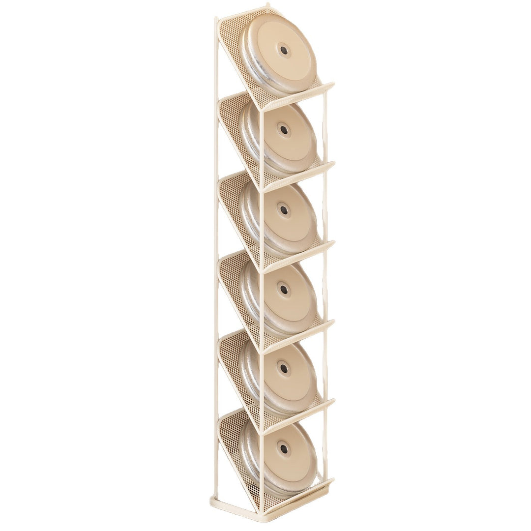 Vertical Angled Mesh Shoe Organizer Rack