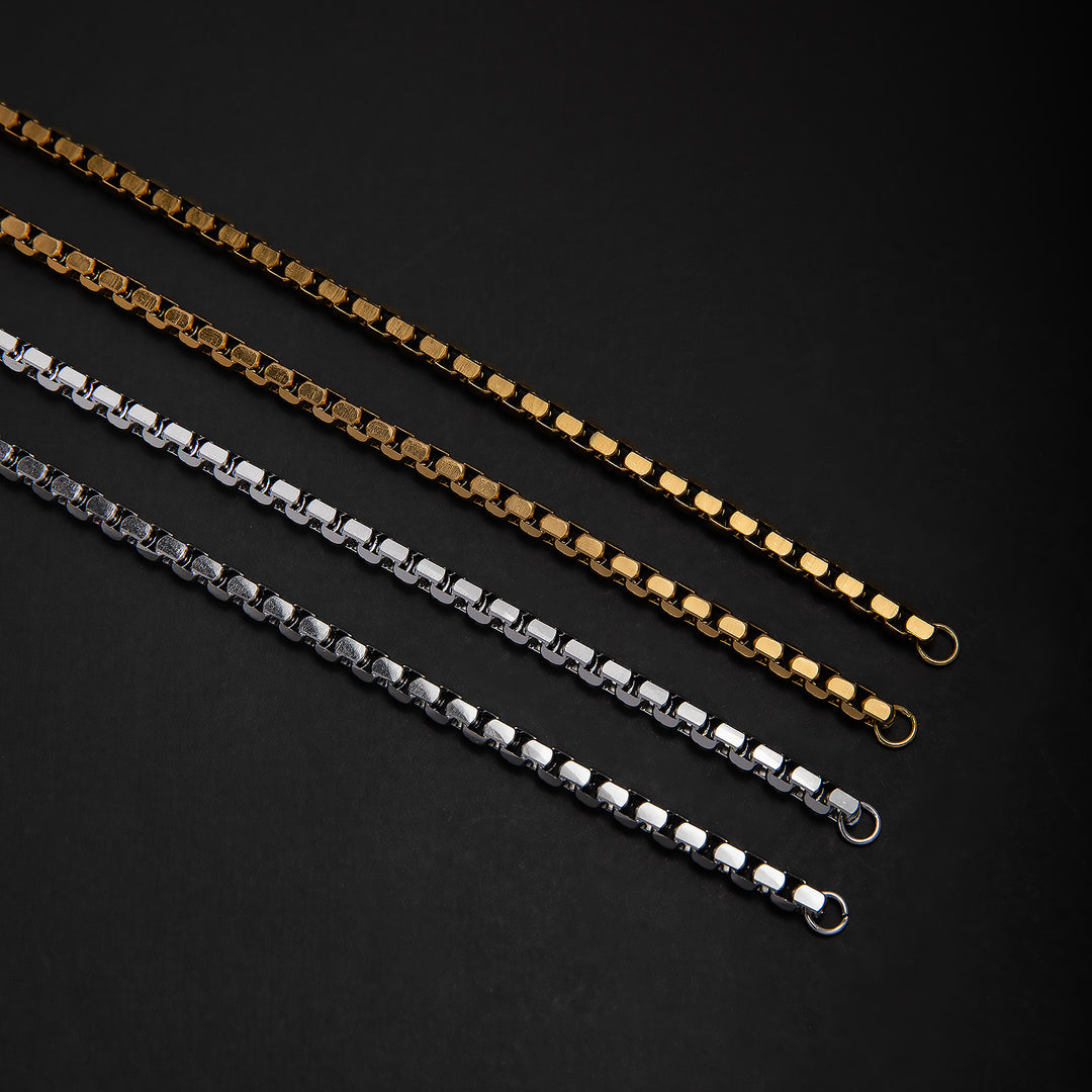 Stainless Steel Chain Necklace and Bracelet Set Bowlift