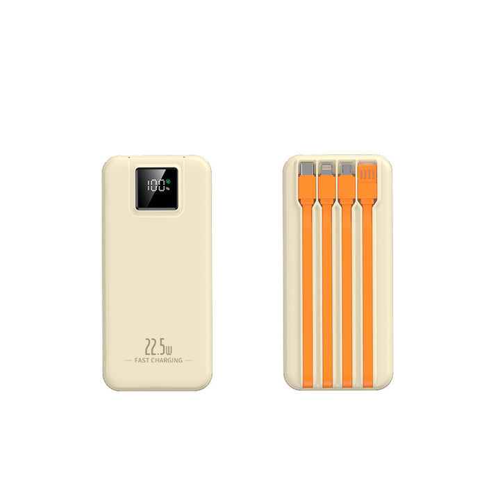 Portable power bank with advanced fast charging technology and smart LCD display Bowlift