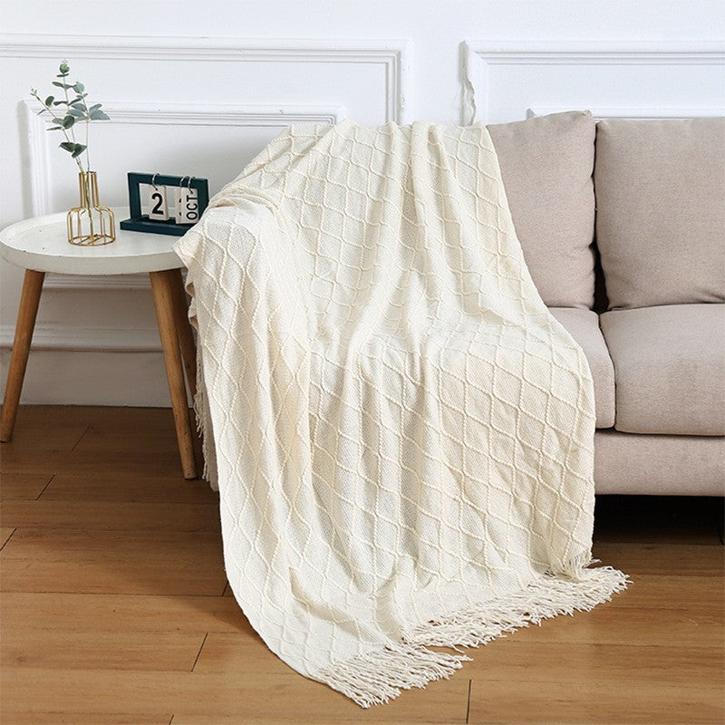Luxurious Textured Knit Scarf Bowlift